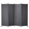 VEVOR Room Divider, 5.6 ft Room Dividers and Folding Privacy Screens (4-panel), Fabric Partition Room Dividers for Office, Bedroom, Dining Room, Study