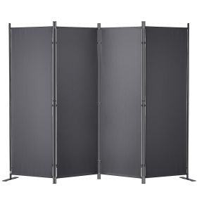 VEVOR Room Divider, 5.6 ft Room Dividers and Folding Privacy Screens (4-panel), Fabric Partition Room Dividers for Office, Bedroom, Dining Room, Study