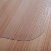 PVC Dull Polish Chairmat Protection Floor Mat 90x120x0.15cm Rectangular