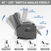 Okin Motor Up to 350 LBS Power Lift Recliner Chair, Heavy Duty Motion Mechanism with 8-Point Vibration Massage and Lumbar Heating, Cup Holders, USB an