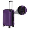 3-in-1 Portable ABS Trolley Case 20" / 24" / 28" Purple