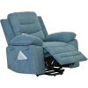 Massage Recliner,Power Lift Chair for Elderly with Adjustable Massage and Heating Function,Recliner Chair with Infinite Position and Side Pocket for L