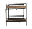 ACME Brantley II Bunk Bed (Queen/Queen) in Sandy Black & Dark Bronze Hand-Brushed 37730
