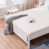 Cap Vertical Decorative Core Panel Bed White Full Wooden Bed Pine