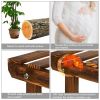 4-Story 7-Seat Indoor And Outdoor Multi-Function Carbonized Wood Plant Stand