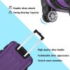 3-in-1 Portable ABS Trolley Case 20" / 24" / 28" Purple