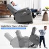 Okin Motor Up to 350 LBS Power Lift Recliner Chair, Heavy Duty Motion Mechanism with 8-Point Vibration Massage and Lumbar Heating, Cup Holders, USB an