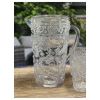 2.5 Quarts Water Pitcher with Lid, Paisley Unbreakable Plastic Pitcher, Drink Pitcher, Juice Pitcher with Spout BPA Free