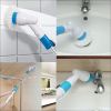 Electric Spin Scrubber, Cordless Bath Tub Power Scrubber With Long Handle & 7 Replaceable Heads, Detachable As Short Handle, Shower Cleaning Brush Hou