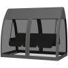 Garden rocking chair with canopy (Swiship-Ship) (Prohibited by WalMart)