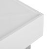 [VIDEO provided] ON-TREND Multi-functional Coffee Table with Lifted Tabletop, Contemporary Cocktail Table with Metal Frame Legs, High-gloss Surface Di