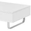 [VIDEO provided] ON-TREND Multi-functional Coffee Table with Lifted Tabletop, Contemporary Cocktail Table with Metal Frame Legs, High-gloss Surface Di