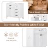 36" Bathroom Vanity with Sink Combo, White Bathroom Cabinet with Drawers, Solid Frame and MDF Board
