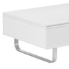 [VIDEO provided] ON-TREND Multi-functional Coffee Table with Lifted Tabletop, Contemporary Cocktail Table with Metal Frame Legs, High-gloss Surface Di