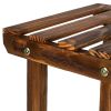 4-Story 7-Seat Indoor And Outdoor Multi-Function Carbonized Wood Plant Stand