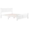 Cap Vertical Decorative Core Panel Bed White Full Wooden Bed Pine