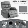 Okin Motor Up to 350 LBS Power Lift Recliner Chair, Heavy Duty Motion Mechanism with 8-Point Vibration Massage and Lumbar Heating, Cup Holders, USB an