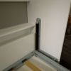 Morden Deisgn Full Size Vertical Murphy Bed with Shelf and Drawers for Bedroom or Guestroom White Wall Bed Space Saving Hidden Bed with New Style Gas