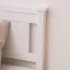 Cap Vertical Decorative Core Panel Bed White Full Wooden Bed Pine