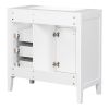 36" Bathroom Vanity with Sink Combo, White Bathroom Cabinet with Drawers, Solid Frame and MDF Board