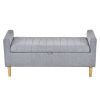 48'' Storage Ottoman Bench, Bench with Storage, for Entryway, Bedroom, Living Room