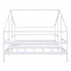 Double Twin Size Triangular House Beds with Built-in Table,White(Old SKU:WF286895AAK)