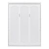 Full Size Murphy Bed Wall Bed with Shelves,White