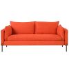 Modern Style 3 Seat Sofa Linen Fabric Upholstered Couch Furniture 3-Seats Couch for Different Spaces; Living Room; Apartment