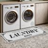 Laundry Room Rug Runner, Light Grey Runner Rug Laundry Rug Non Slip Waterproof Washable Laundry Mat - Laundry Mat Rug Runner For Laundry Room Hallway
