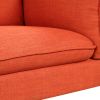Modern Style 3 Seat Sofa Linen Fabric Upholstered Couch Furniture 3-Seats Couch for Different Spaces; Living Room; Apartment